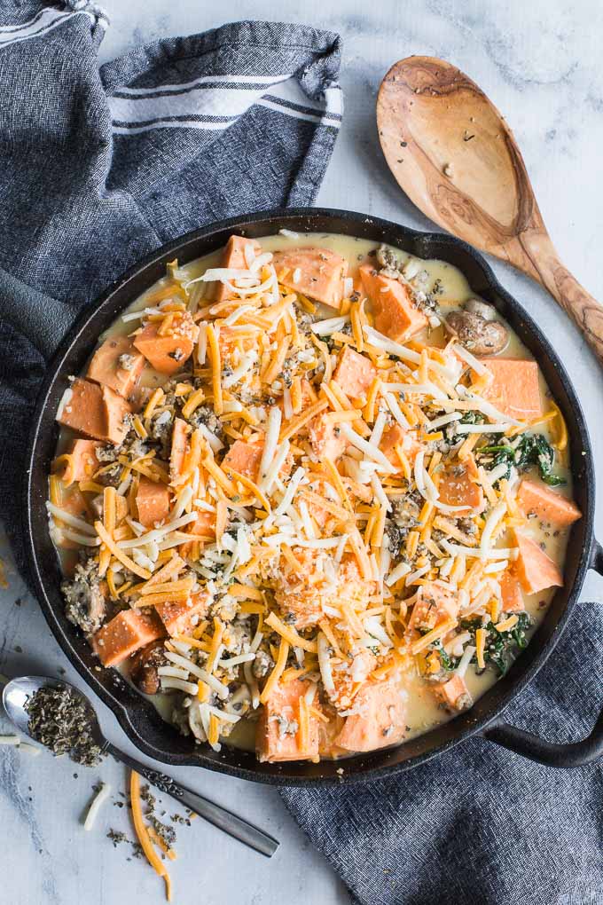 Sweet Potato Turkey Egg Bake Crumb Top Baking