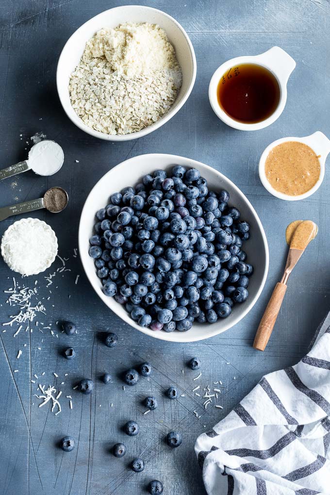 Blueberry Cardamom Crisp (GrainFree) Crumb Top Baking