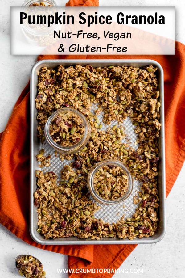 Pinterest image for Pumpkin Spice Granola - short pin.