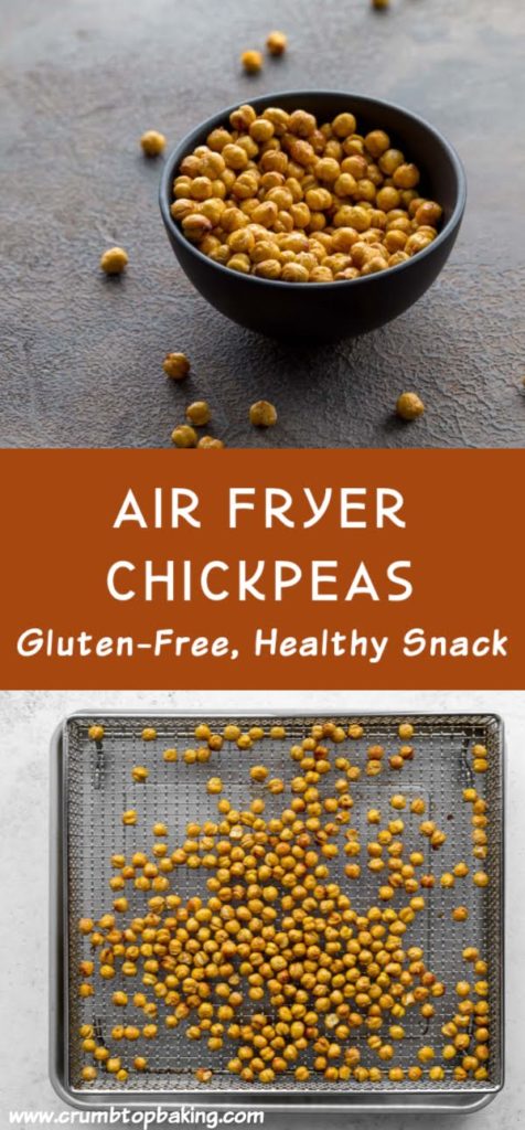 Pinterest image for Air Fryer Chickpeas - long pin 1.
