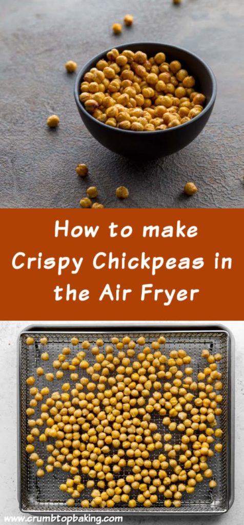 Pinterest image for Air Fryer Chickpeas - long pin 2.