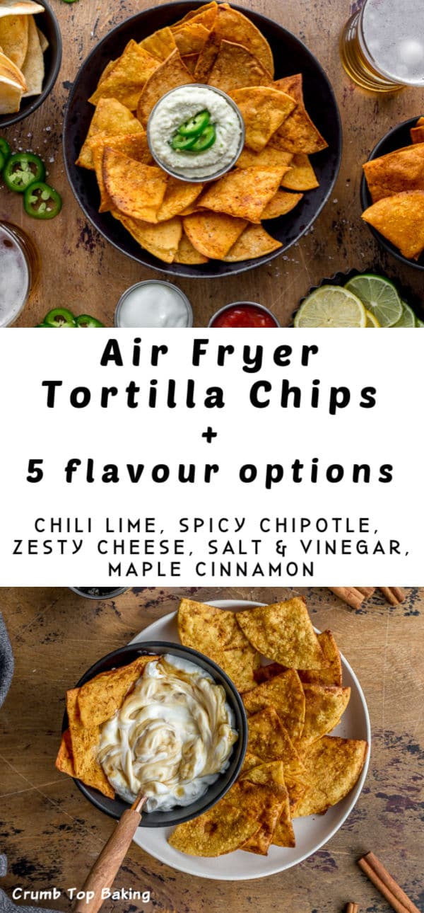How to Make Air Fryer Tortilla Chips (with 5 Flavour Options!)