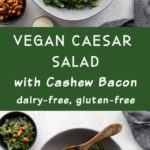 Pinterest image for Vegan Caesar Salad - long pin 2.
