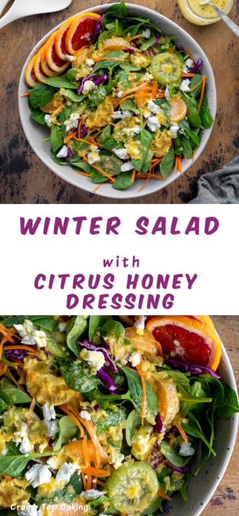 Pinterest image for Winter Salad - long pin 2.