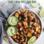 Pinterest image for Air Fryer Roasted Baby Potatoes - short pin 1.