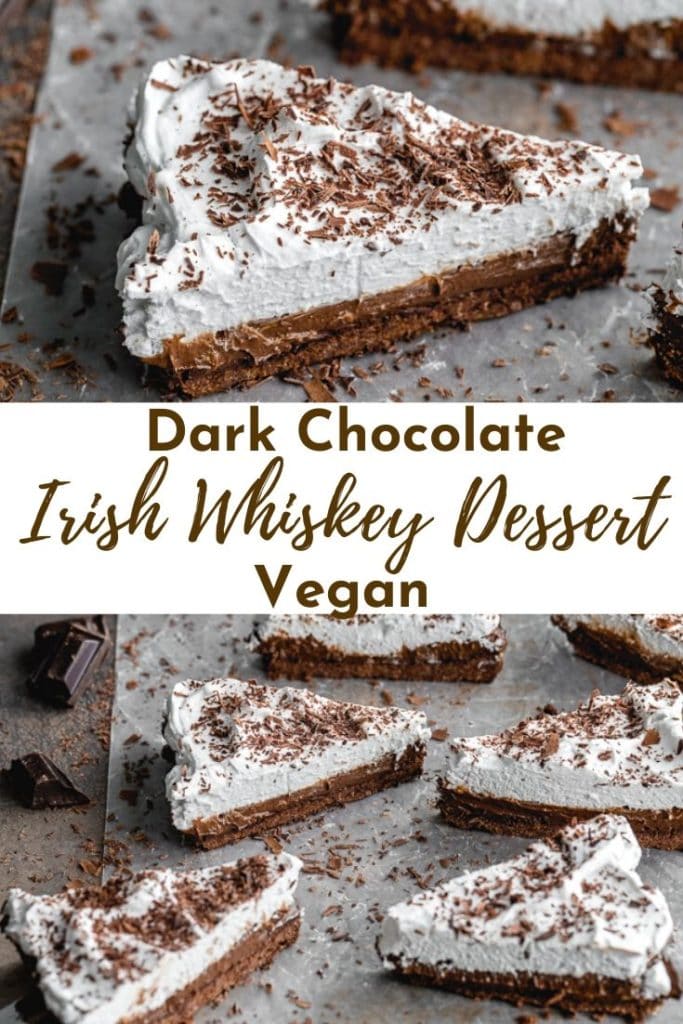 Pinterest image for Chocolate Irish Whiskey Tart - pin 2.