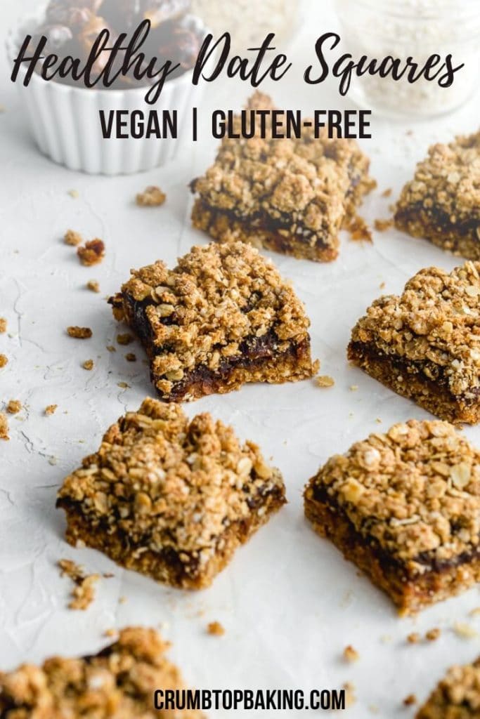 Pinterest image for Healthy Date Squares - Pin 2.
