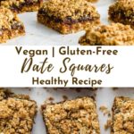 Pinterest image for Healthy Date Squares - Pin 4.