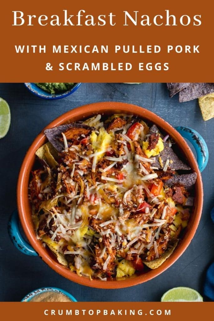 Pinterest image for Pulled Pork Breakfast Nachos - Pin 2.