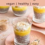 Pinterest image for Pineapple Coconut Chia Pudding - pin 1.