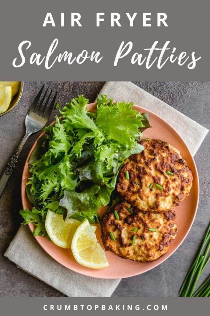 Pinterest image for Air Fryer Salmon Patties - pin 2.