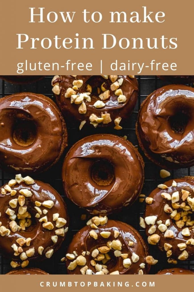 Pinterest image for Protein Donuts - pin 1.