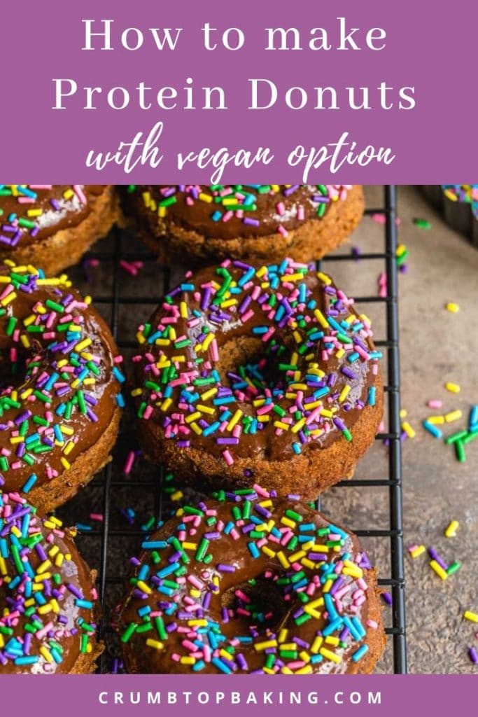 Pinterest image for Protein Donuts - pin 3.
