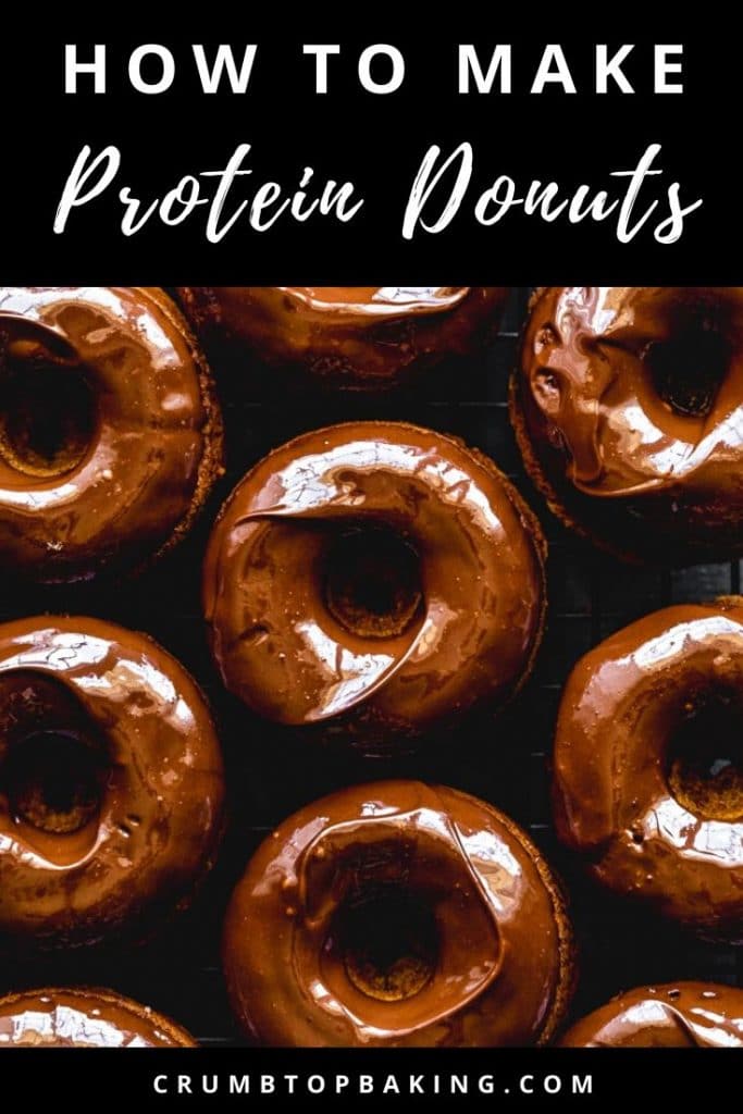 Pinterest image for Protein Donuts - pin 4.