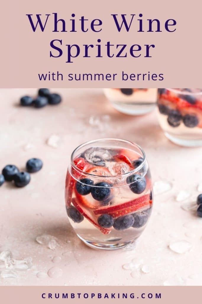 Pinterest image for White Wine Spritzer - pin 2.