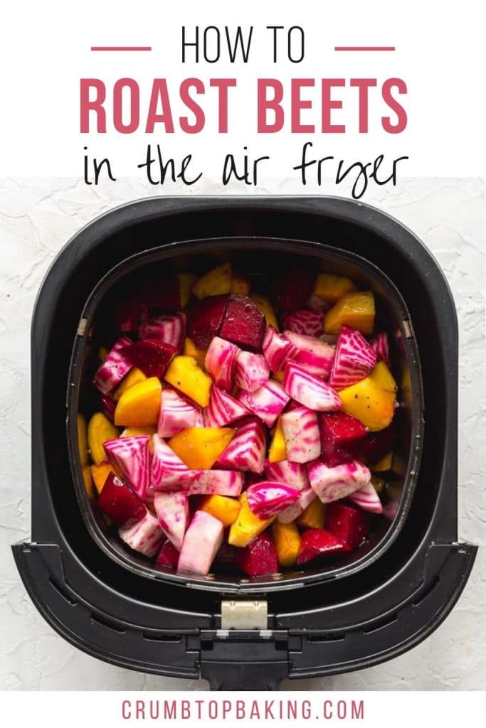 Pinterest image for How to Roast Beets in the Air Fryer - short pin.