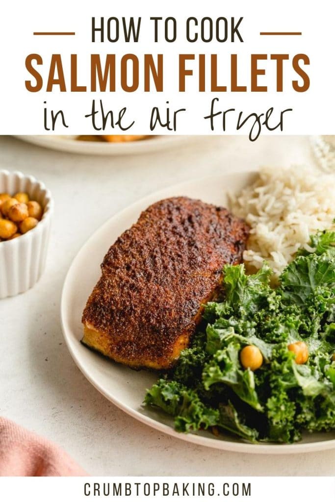 Pinterest image for Air Fryer Salmon Recipe - short pin 2.