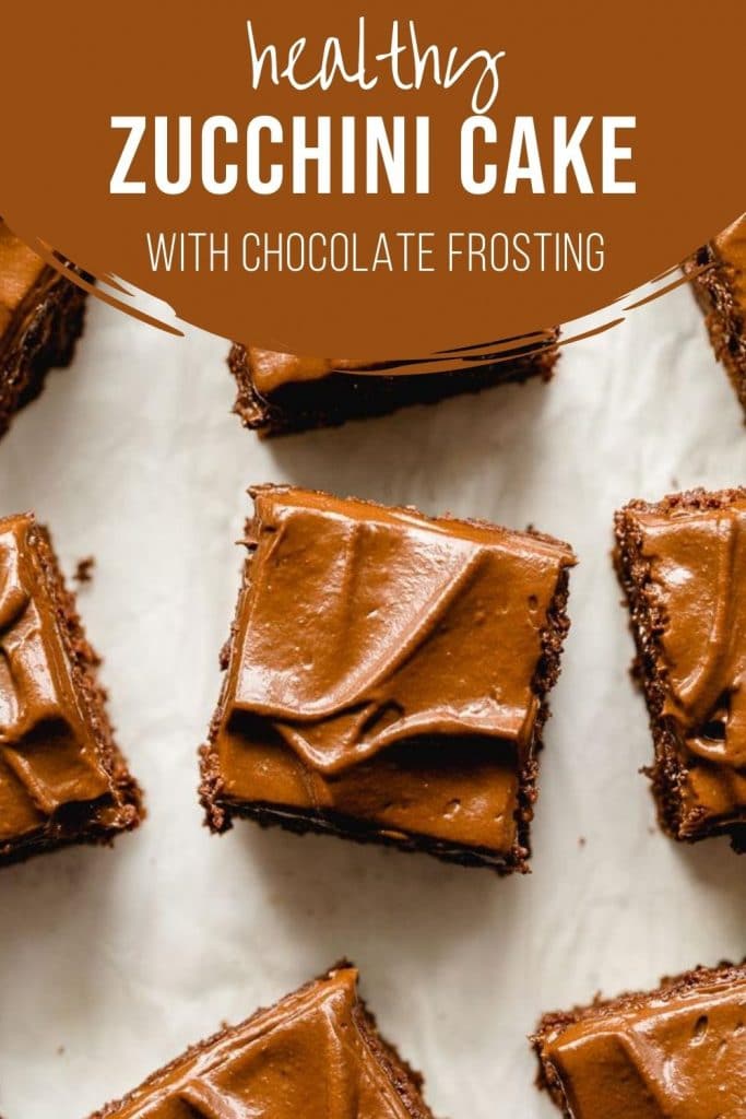Pinterest image for Healthy Chocolate Zucchini Cake - pin 2.