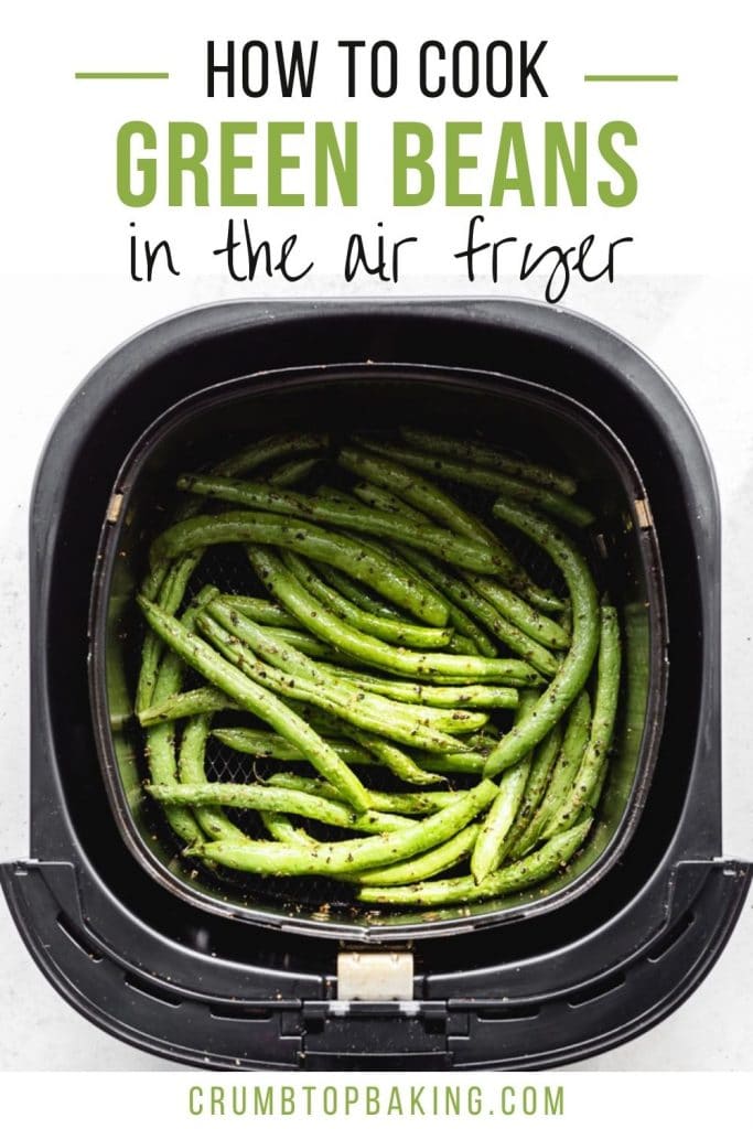 Pinterest image for Air Fryer Green Beans - short pin 3.