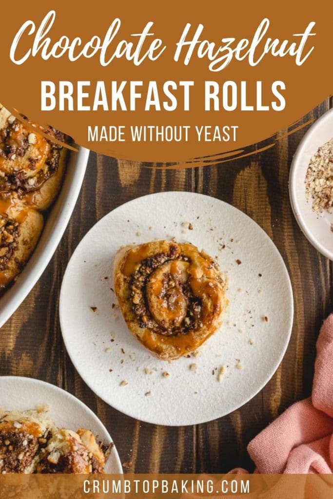 Pinterest image for Chocolate Hazelnut Rolls - short pin 1.