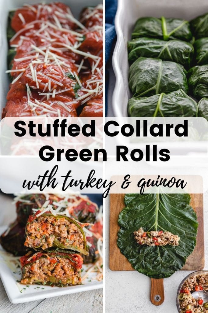 Pinterest image for Stuffed Collard Greens - short pin 4.
