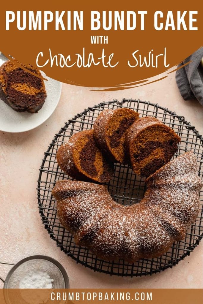 Pinterest image for Pumpkin Bundt Cake - short pin 1.