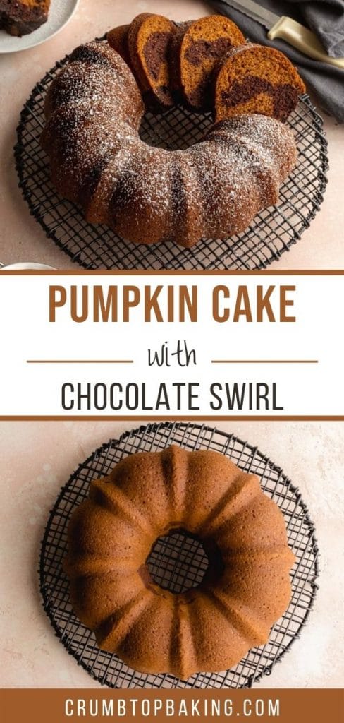 Pinterest image for Pumpkin Bundt Cake - long pin 3.