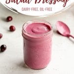 Pinterest image for Cranberry Salad Dressing- pin 3.
