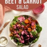 Pinterest image for Roasted Beet and Carrot Salad - short pin 4.