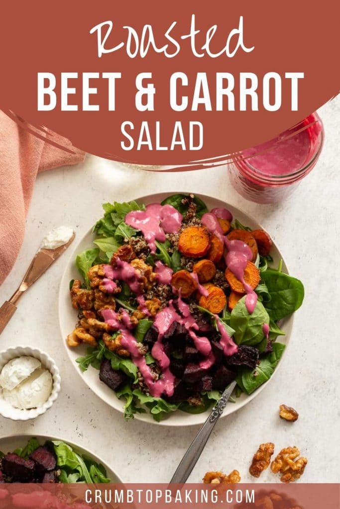Pinterest image for Roasted Beet and Carrot Salad - short pin 4.