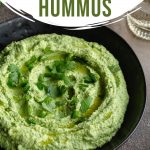 Pinterest image for Edamame Hummus - pin 1.