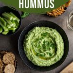 Pinterest image for Edamame Hummus - pin 2.