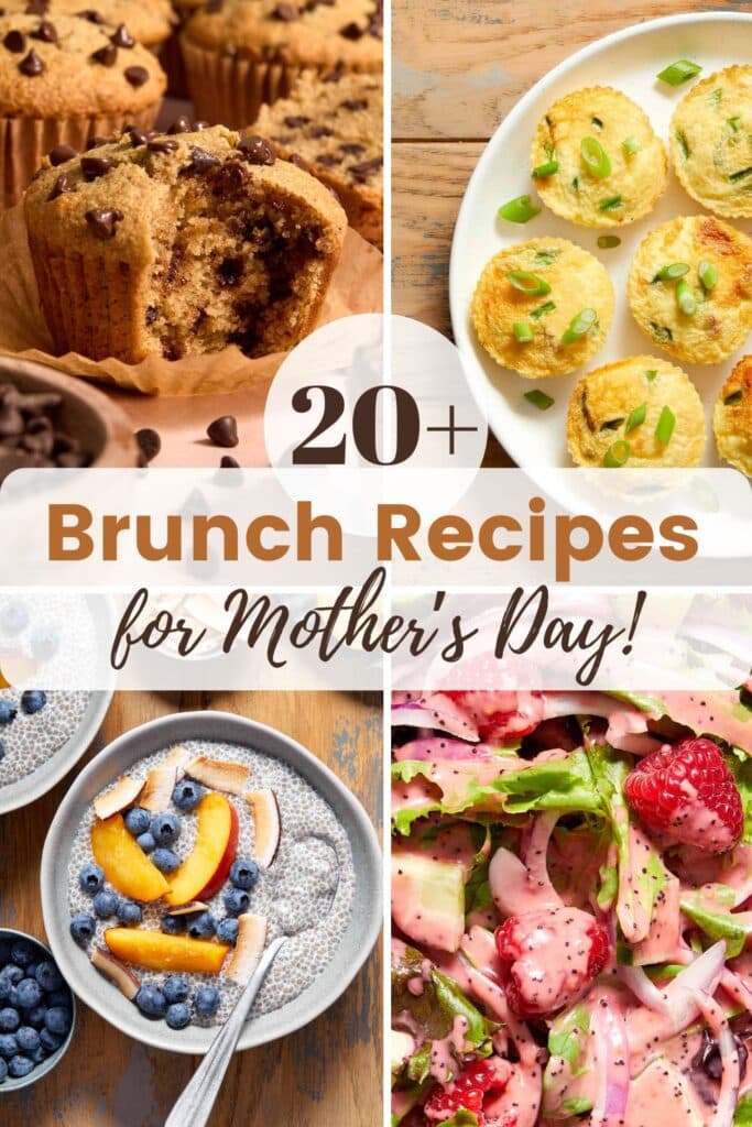 Pinterest image for Mother's Day brunch recipes.