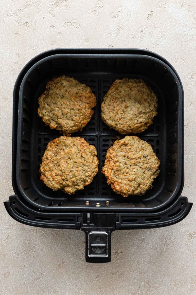 Air Fryer Turkey Burgers Crumb Top Baking
