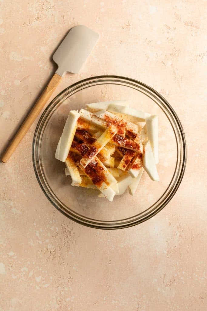 Air Fryer Turnip Fries Crumb Top Baking