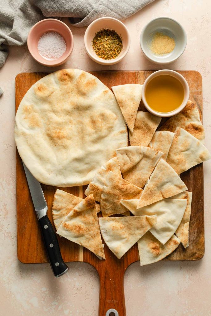 Air Fryer Pita Chips Crumb Top Baking