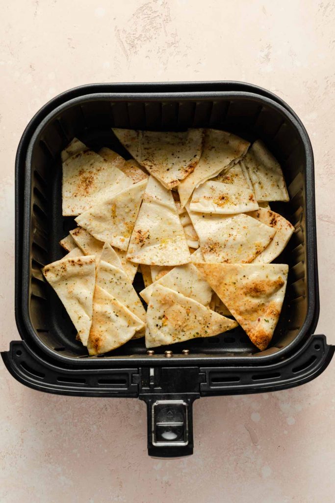 Air Fryer Pita Chips Crumb Top Baking