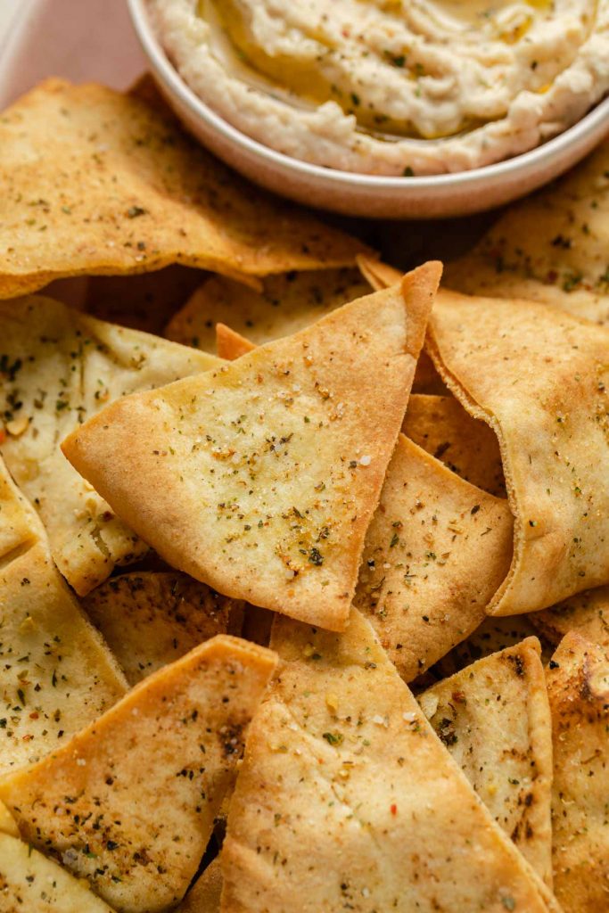 Air Fryer Pita Chips Crumb Top Baking