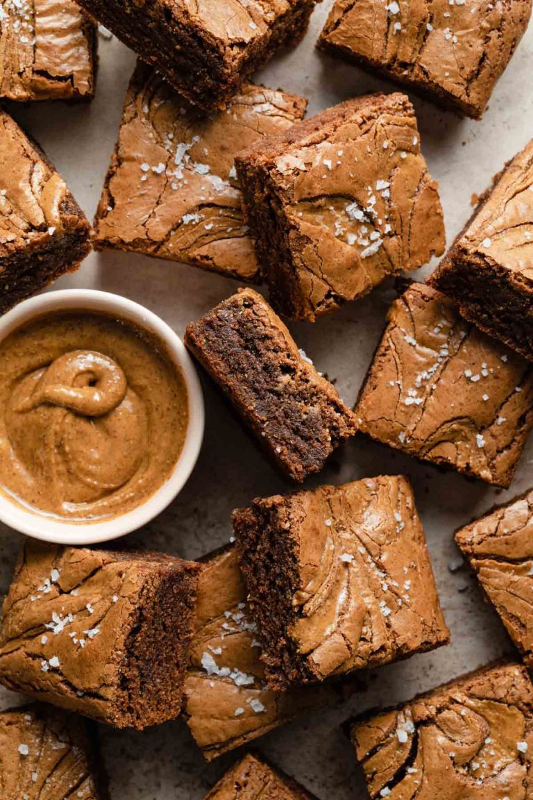 Almond Butter Brownies (DairyFree) Crumb Top Baking
