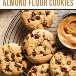 Pinterest image for peanut butter almond flour cookies.