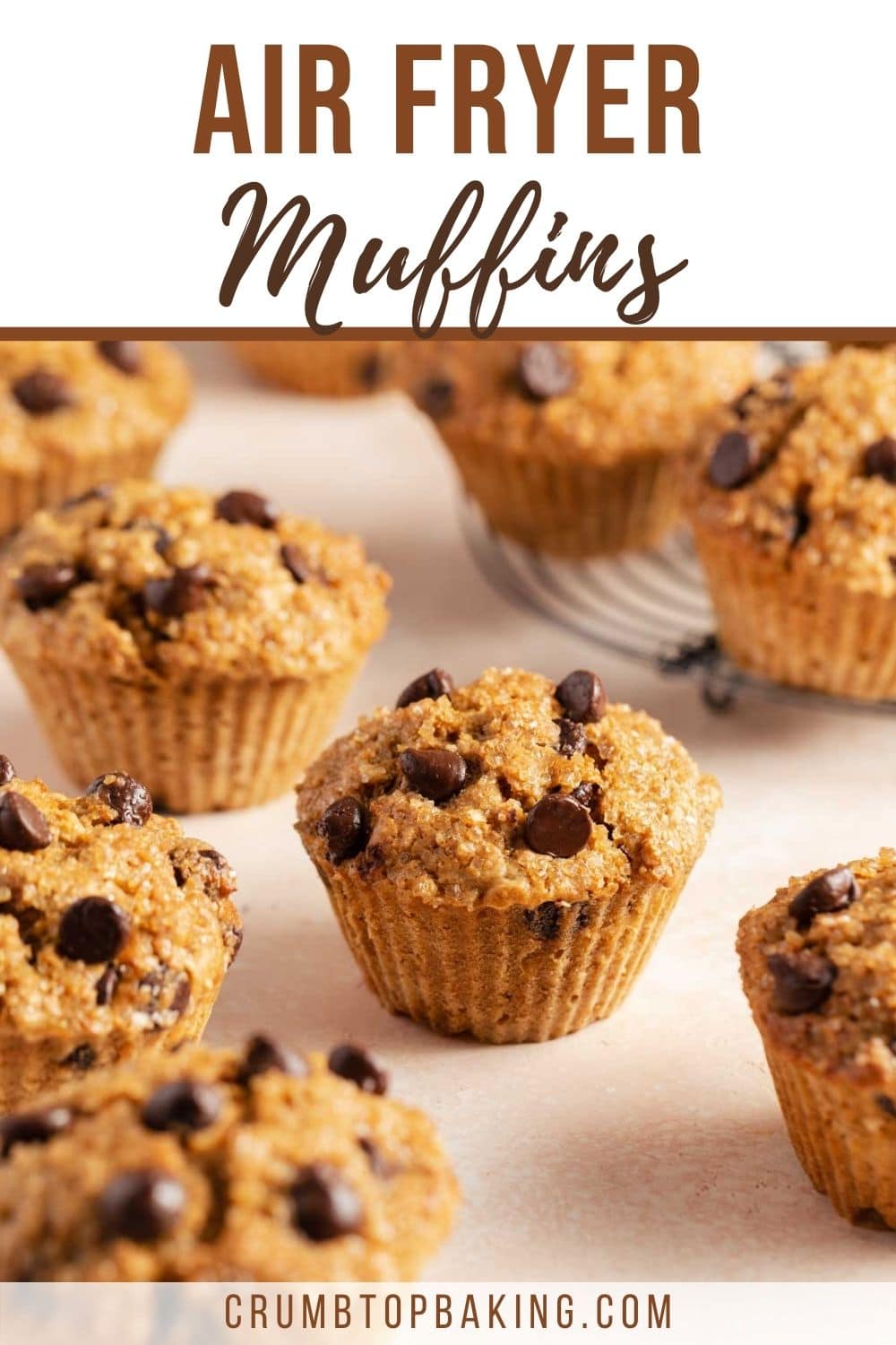 Air Fryer Muffins Crumb Top Baking