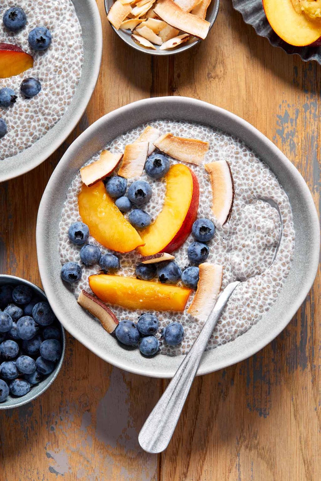 Oat Milk Chia Pudding Crumb Top Baking