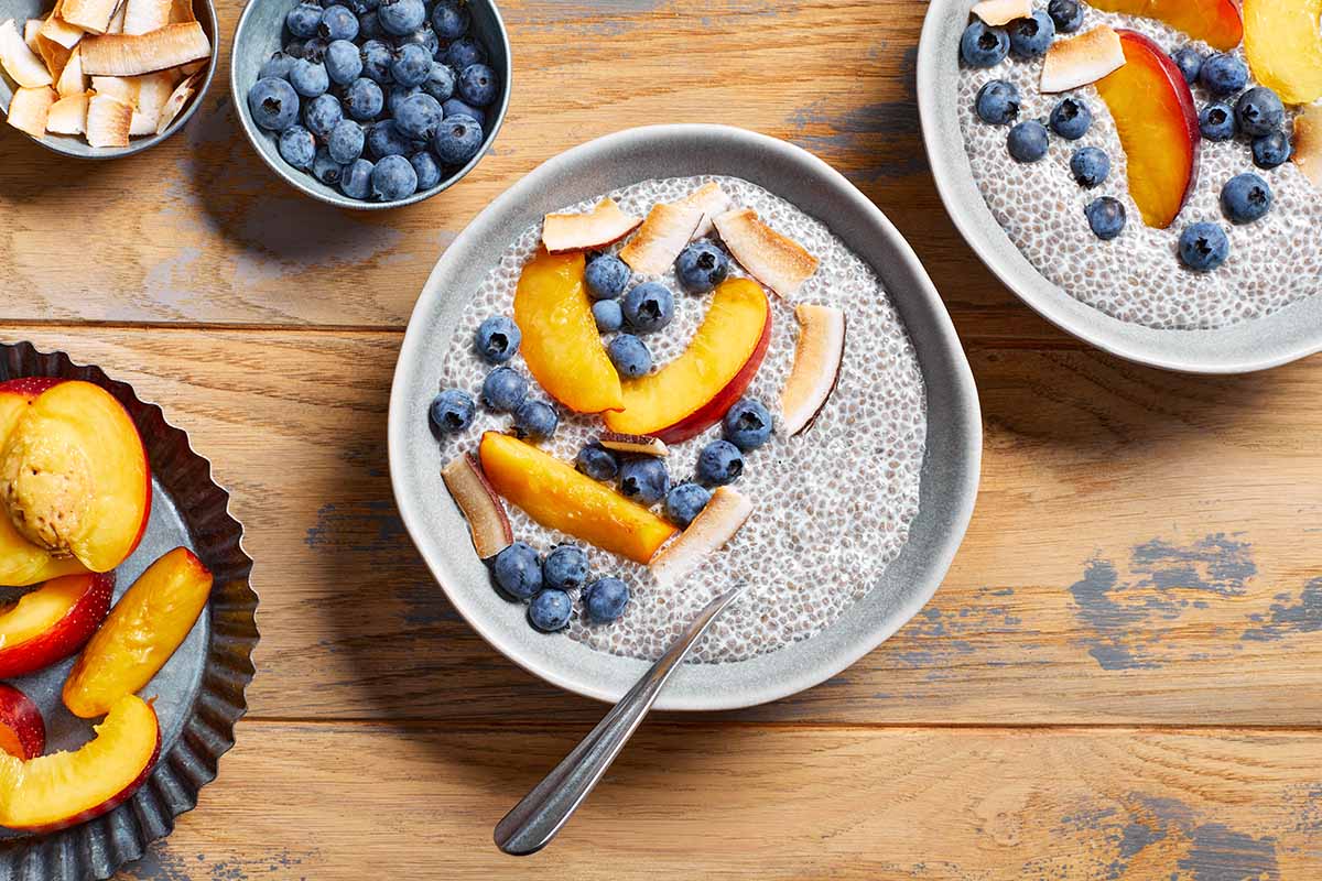 Oat Milk Chia Pudding Crumb Top Baking