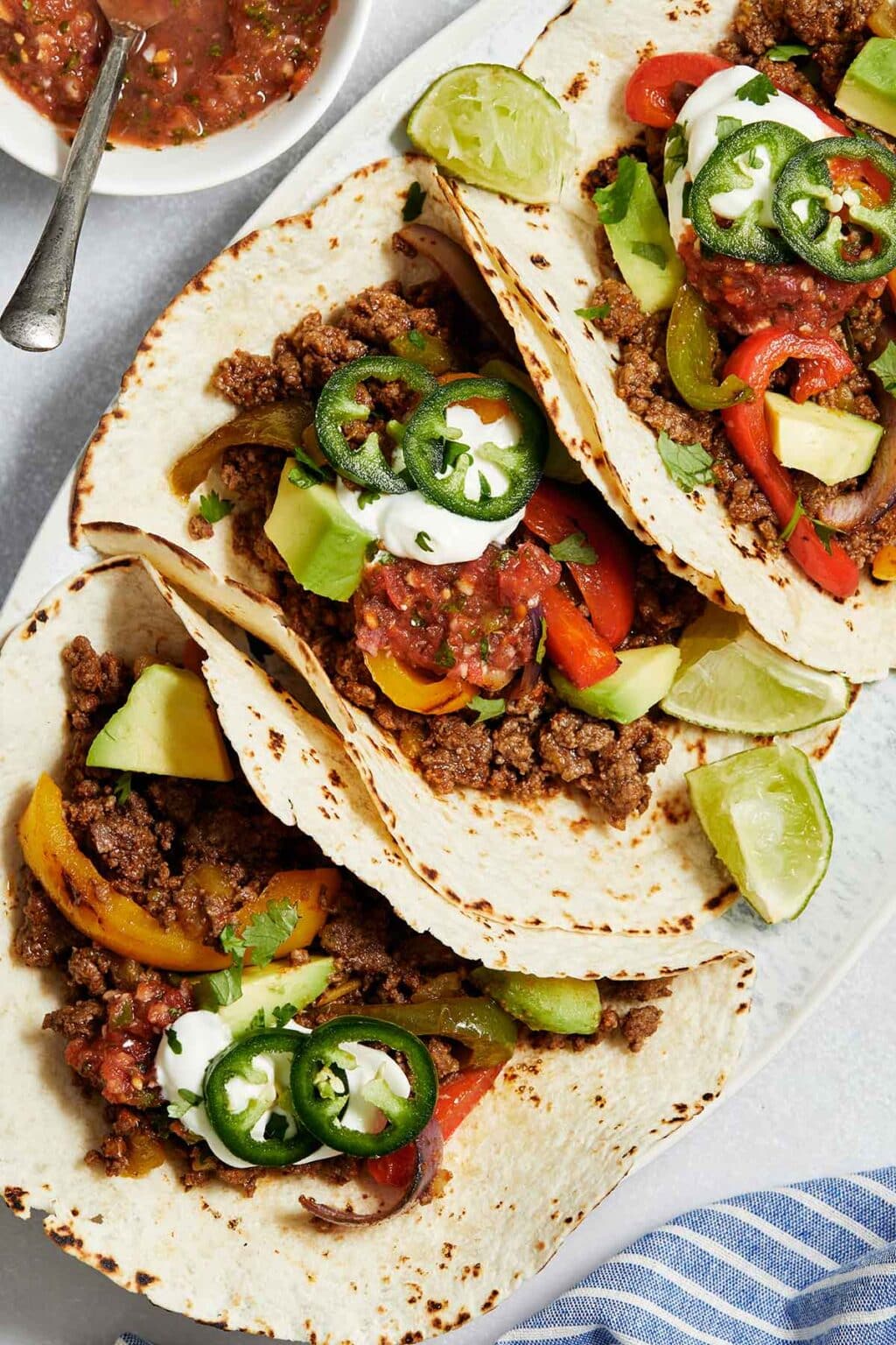 Ground Beef Fajitas Crumb Top Baking