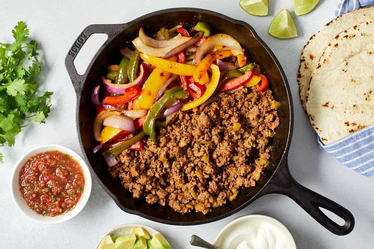 Ground Beef Fajitas Crumb Top Baking
