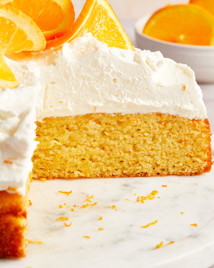 Almond Flour Orange Cake Crumb Top Baking