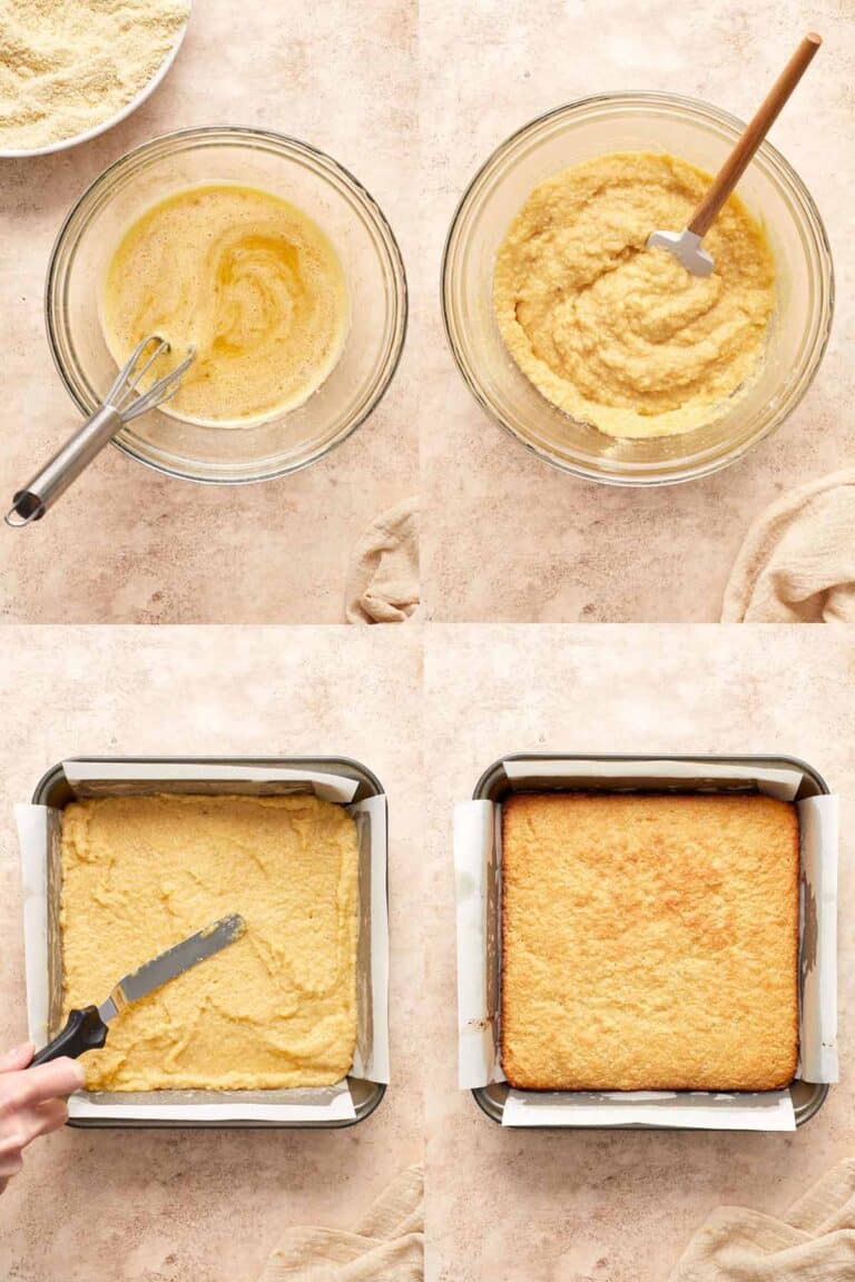 Almond Flour Banana Cake Crumb Top Baking