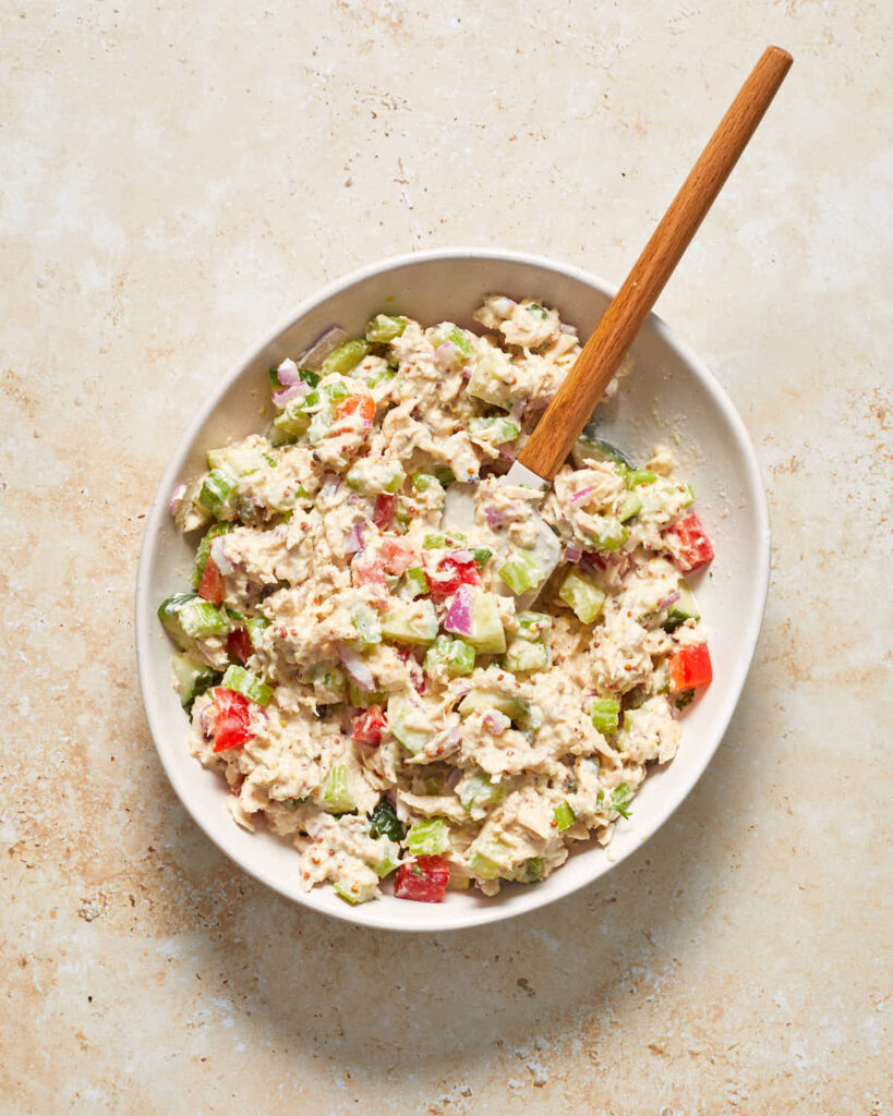 Tuna Lettuce Wraps (No Mayo, No Yogurt) Crumb Top Baking