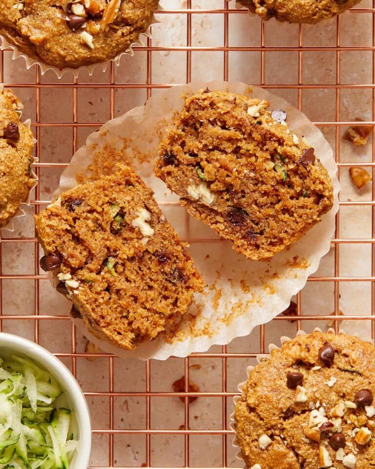 Almond Flour Zucchini Muffins (GlutenFree) Crumb Top Baking