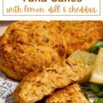 Pinterest image for air fryer tuna cakes.